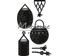 Marianne Design Craftables, Lanterna, Fustella da Taglio ed Embossing per Progetti Creativi, Metallo, Argento, 49 x 80 mm