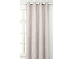 Linder Lourde 0520/21/375 FR Tenda con Occhielli, Velourslederimitat, Opaca, 145 x 260 cm, Crema