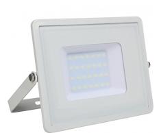 V-TAC VT-30-W-404 Faretto Led Da Esterno, Bianco, 30W, 4000K, 17,8 x 15,2 x 2,8 cm
