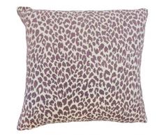 The Pillow Collection Pesach Animale Stampa Cuscino, Viola