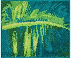 Grund Tropical Tappeto per Il Bagno, Poliacrilico Supersoft, Verde, 50 x 60 cm