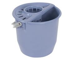 TATAY 1102600Â Secchio Rotondo con mocio Blu Plastica 35,5Â x 33Â x 30Â cm