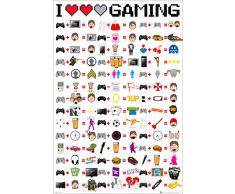 Grupo Erik GN0717 Poster I Love Gaming, carta, Multicolore, 91 x 61,5 x 0,1 cm