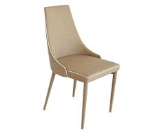 Tuoni New Plana Sedia, Tessuto, Orzo, 4 Pezzi