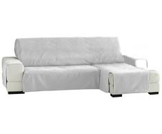 Eysa Zoco salva divano con penisola 240 cm. Poliestere-Cotone, Bianco