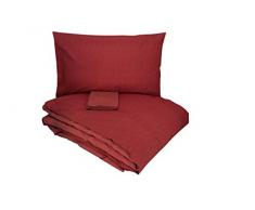 Gabel Parure Copripiumino, Granata, Una Piazza e Mezza