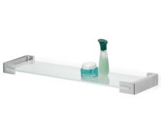 Tiger 30093 - Mensola Ontario, in Alluminio, Acciaio Inox e zamak, 60 cm, Superficie cromata, Vetro temperato