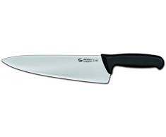 Sanelli Ambrogio Supra Trinciante Cuoco, Coltello con Manico Ergonomico in Polipropilene Nero, Acciaio Inossidabile, Grigio, Cm 25
