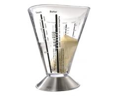 Gefu SATURAS Bicchiere dosatore 0,5 L Acciaio Inossidabile, Stirene Acrilonitrile (San)