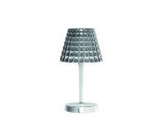 Guzzini Tiffany Lighting Lampada da Tavolo senza Fili Ã 13 cm x H 25 cm, Grigio