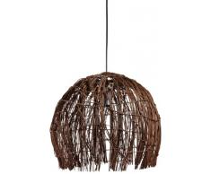Naeve Leuchten - Lampadario a sospensioneHarar in rattan, 1 lampadina E27 non inclusa, max. 60 W/ECO 11 W, Ã 37cm, altezza: 35 cm, vari colori moderno braun-schwarz
