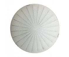 Onli Crux Plafoniera E27, Bianco, 40 cm, vetro