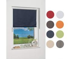 K-home 542424Â âÂ 3Â Klemmfix Mini Tenda avvolgibile Oscurante, plastica, Tessuto, Blu, 70 x 150 cm