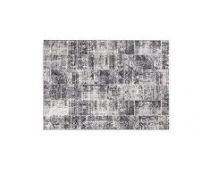 LIFA LIVING Tappeti Patchwork, Tappeto Stile Vintage, Tappeto per Salotto e Camera da Letto, Disponibile in Diversi Colori e Taglie, (Grigio, 80_x_150_cm)