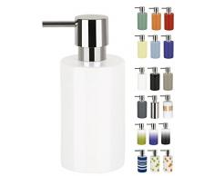 Spirella - Dispenser per Sapone Liquido in Porcellana Dura, Modello Tube, Colore: Bianco