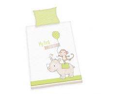 Herding Set di Biancheria da Letto, Cotton, Bianco, 100 x 135 cm, 40 x 60 cm