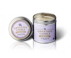 The Greatest Candle In The World Candela Latta con fragranza di Hand Picked Blueberry, Cera vegetale, Bianco, 7.5Â x 7.5Â x 7.8Â cm