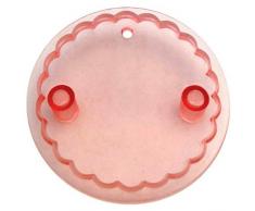 jem 103FF027 Tagliapasta Piccolo Rotondo con Bordo Ondulato, Bianco