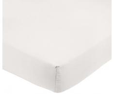 AmazonBasics - Lenzuolo con angoli in microfibra, 180 x 200 x 30 cm, Crema