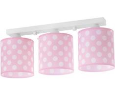 DALBER 61003S Dots 3 Light lampada del soffitto, rosa/bianco