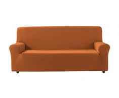 Zebra Textil Betina Copridivano Elasticizzato, Arancione, 2 Posti