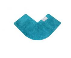 Cazsplash - Tappetino angolare per Doccia, Cotone, Foglia di t, 47 x 44 x 6.5 cm