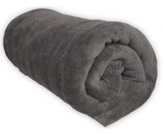 Soleil docre Coperta in Pile Microfibra 180 x 220 cm Grigia