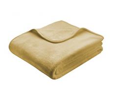 biederlack De Luxe Coperta, Poliestere, Beige, A Una Piazza E Mezza, 150x200 cm