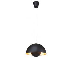 Briloner 4380Â âÂ 015, lampada a sospensione a LED/lampada a sospensione/Lampadario da soffitto, retrÃ², Vintage, E27, Metallo, 60Â W, Nero/Oro, 28Â x 28Â x 130Â cm