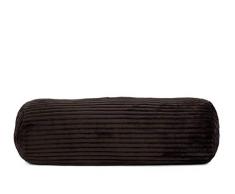 GÃ¶zze Cuscino cilindrico a Costine, Poliestere, Dunkelbraun, 75 x 22 x 22 cm