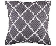 Ambientair. Cuscino Esterno in plastica Riciclata. Misure 50x50cm. Colore Grigio. Tappeto per Esterni, bagni o Piscine. Supporta lesterno e lumiditÃ . Alta Resistenza.