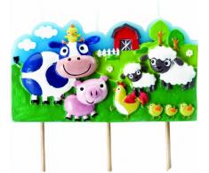 Ibili 786.212 Candela animali forma otto centimetri fattoria