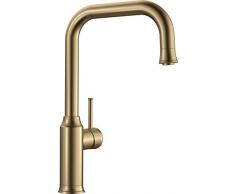 BLANCO Livia-S Rubinetto da Cucina, 1Â Pezzi, Ottone Spazzolato, 521289