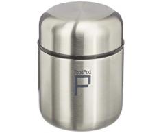 Pioneer, Thermos ermetico per Cibo, Borraccia a Forma di Capsula, Acciaio Inossidabile, Stainless Steel, 280ml