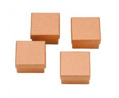 Glorex GmbH 6Â 2027Â 004Â Mini-Set di scatole in Cartone, 20Â x 17,5Â x 3,5Â cm,4Â Pezzi, Natura