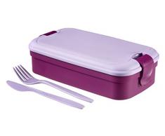 CURVER 00768Â âÂ B35Â âÂ 00Â Posate Lunch Box, plastica, Lilla, 23,5Â x 13,5Â x 6,3Â cm