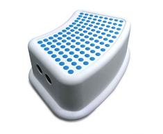 Addis Kids bagno booster sgabello, Bianco/Blu, 24 x 36.5 x 13 cm