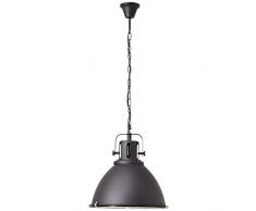 Brilliant Jesper - Lampadario con paralume in metallo, 60 W, colore: Nero