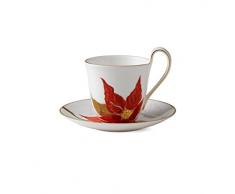 Royal Copenhagen 1017530 Flora - Tazza con stella di Natale, 27 cl, porcellana, multicolore