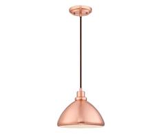 Westinghouse Lampada a Sospensione E27, Rame Spazzolato, acciaio
