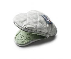 Zeal Silicone Mini Guanto presina a Quadretti, Cotone, Verde Salvia, 17.5Â x 13.5Â x 2.5Â cm