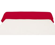 Federa per Cuscino cilindrico 45x135 cm in Cotone 57 Fili SOLEIL DOCRE Rosso