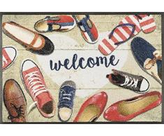 Wash&Dry Shoes Welcome Zerbino, Acrilico, Bunt, 50 x 75 x 0.7 cm