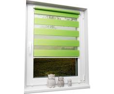 Beyond Drape Doppia Tenda a Rullo Verde 80 x 150 cm Senza Fori Laterali.