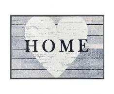 Wash+Dry - Tappeto Heart at Home 50x75, Grigio