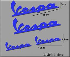 Ecoshirt 92-N9YV-MKFZ Adesivi Stickers Vespa R74 Aufkleber Decals Autocollants Adesivi, Blu