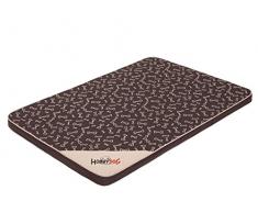 Hobbydog XL Mlicbk3 120 x 80 cm XL (R3) Light Materasso Marrone Scuro con Osso, XL, Marrone Scuro con Ossa