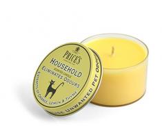 Prices Candles Freshair Candela in Vasetto Household, Cera, Giallo, 6.5x6.5x4 cm