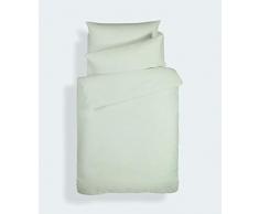Bianca Plain Dyed Percale Nordica + Federa Letto 135Â cm, 100% aldodÃ³n, Green, 220Â X 220Â + 50Â x 155Â cm, 2Â 