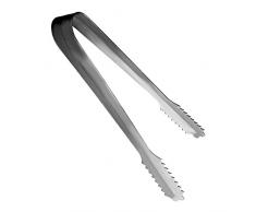 Silicone Gold dentata Pinza per Ghiaccio, Alluminio, Argento, 22Â x 10Â x 3Â cm
